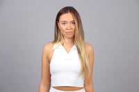 ACE PADEL Signature Padel Top Weiß frontal